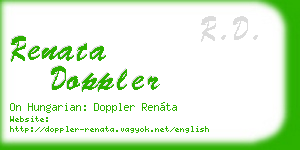 renata doppler business card